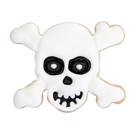 Skull Crossbone Cookie Cutter – Spooky Skull Cookies!