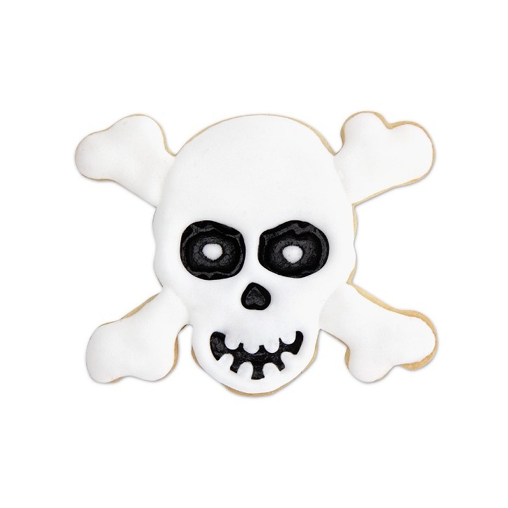 Skull Crossbone Cookie Cutter – Spooky Skull Cookies!