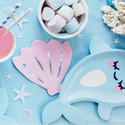 PartyDeco Mermaid Seashell Napkins, 20 pcs