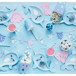 PartyDeco Narwhale Party Plates, 6 pcs