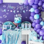 PartyDeco Narwal Party Garland, 1m