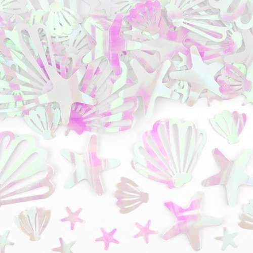 PartyDeco Seashells & Starfish Table Party Confetti, 23g