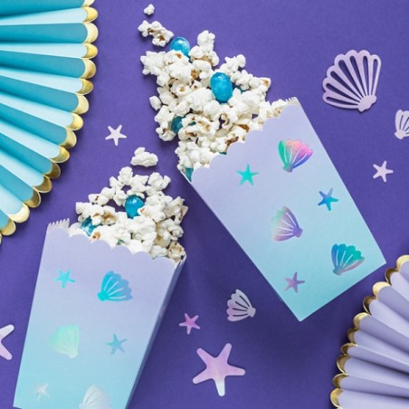 6 Ocean Popcorn Boxes