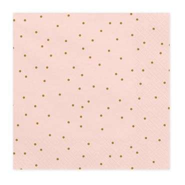 20 Rose Polka Dots Napkins SP33-23-081J