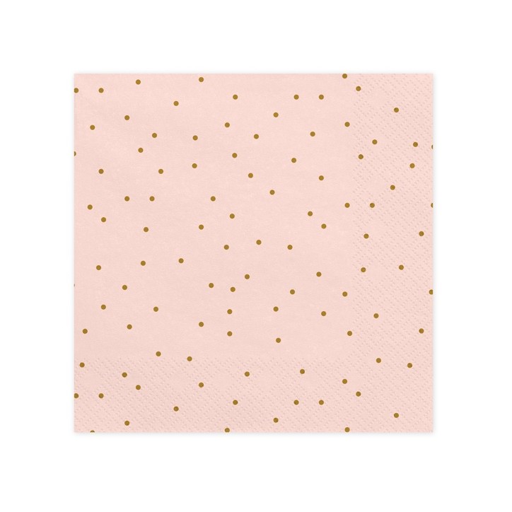 20 Rose Polka Dots Napkins SP33-23-081J