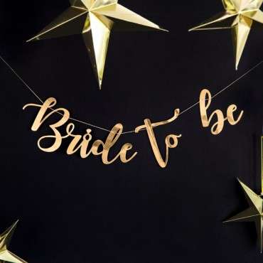 Polterabend Deko "Bride to be" Partybanner