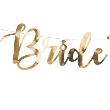 Polterabend Deko "Bride to be" Partybanner