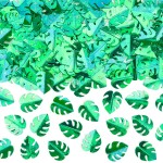 PartyDeco Tropical Leaves Table Party Confetti, 15g