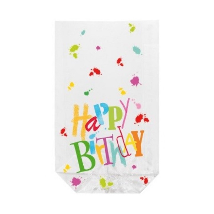 10 Happy Birthday confectionery Bags 4261-17022