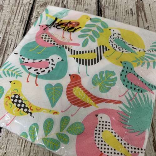 Atelier Designer Collection Napkins Modern Birds, 20 pcs