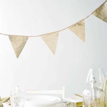 Talking Tables Luxe Gold Glitter Bunting LUXE-BUNTING