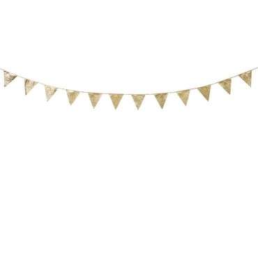 Wimpelkette Luxe Gold Glitter 3 Meter