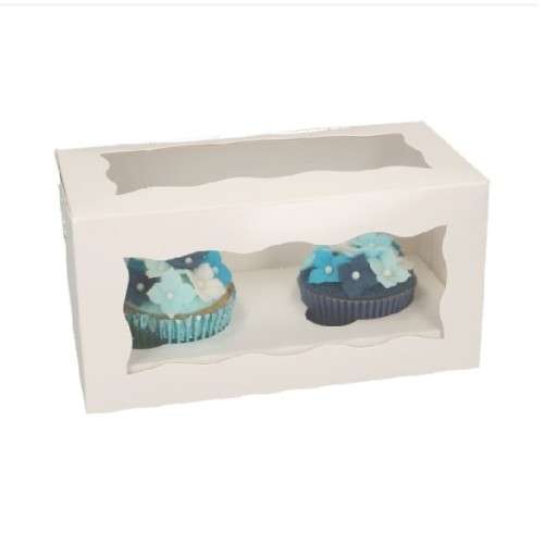 FunCakes Double Cupcake Box White, 5pcs