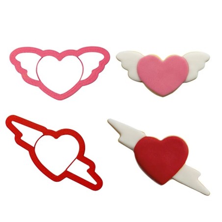 LOVE Hearts Cookie Cutter 2 pcs