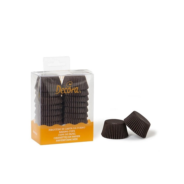 200 Mini Cupcake Liners Brown - 0339631