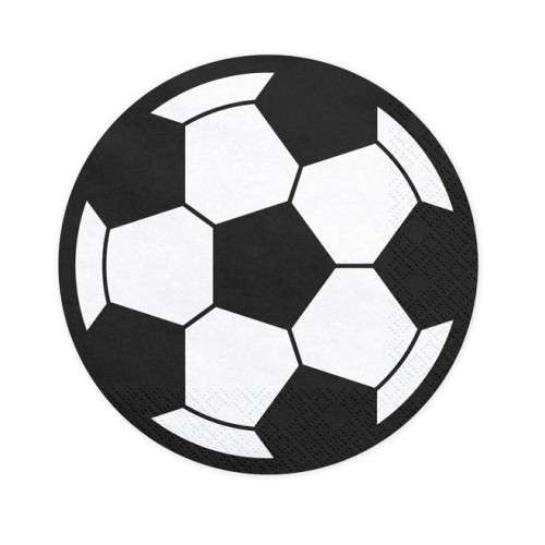 PartyDeco Soccer Party Napkis, 20 pcs