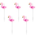 PartyDeco Flamingo Cake Candles, 5 pcs