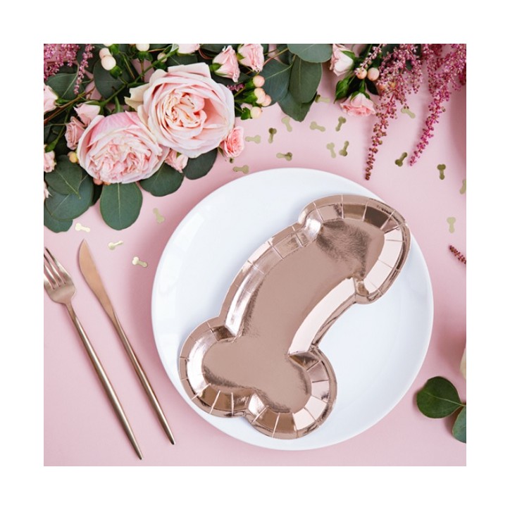 Penis Paperplates Hen Night Tabledecoration - Bridal Shower Tablesetting