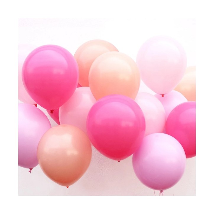 16 assorted Pink Party Balloons