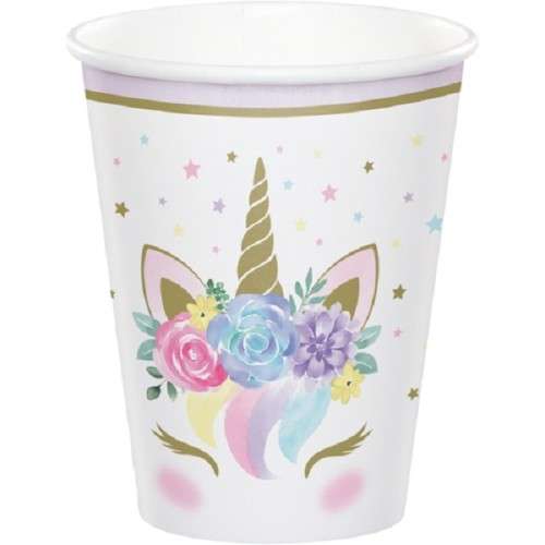 Anniversary House Unicorn Baby Papercups, 8pcs