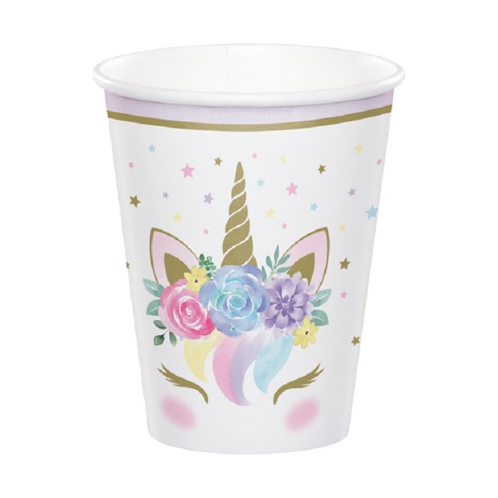 Unicorn Baby Papercups, 8pcs