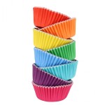 PME Rainbow Foil Cupcake Cases, 100 pcs