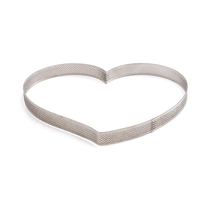 Micro Perforated Heart Baking Frame 24cm