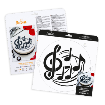 Music Notes Decora Stencil, 25cm