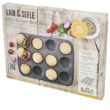 Mini-Burger Brötchen Blech Birkmann Laib und Seele