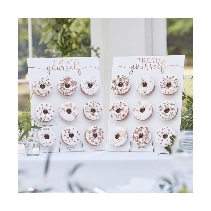 Rose Gold Treat Yourself Double Donut Wall Holders Ginger Ray BR-352