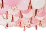 Ginger Ray Rose Gold Ballondecke Partydekoration Set, 323-teilig