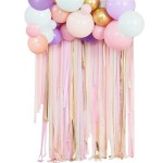 Ginger Ray Pastel Streamer & Ballon Party Backdrop