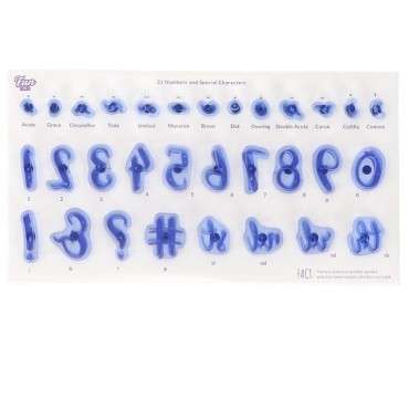 PME Fun Fonts - Collection 1 - Numeral Stamping Set FF53