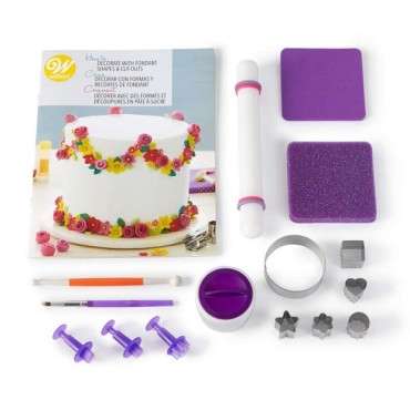 Wilton Fondant Starterset DIY Dekorieren mit Fondant Formen Set 14-teilig