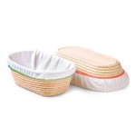 Cover for oval bread rising basket 28x15cm - red