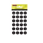 BLACK Advent Calendar Stickers 1-24 (3 Sheets)