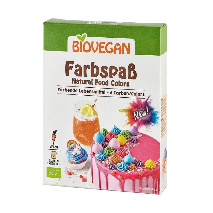 Glutenfree Natural Food Colouring BIOVEGAN 243058 Farbspass