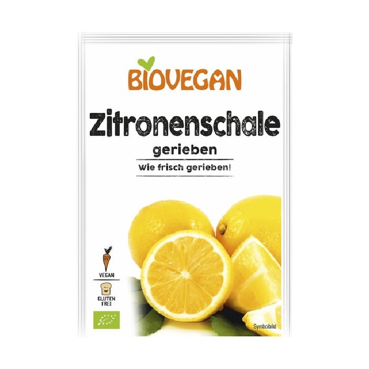 Zitronenschale BIOVEGAN, 9g