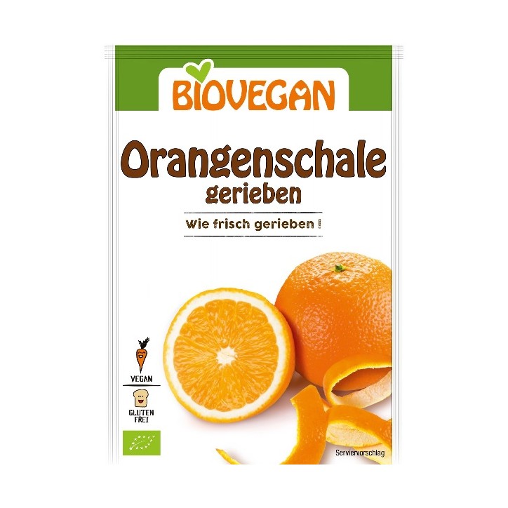 Orangeschale gerieben BIOVEGAN, 9g