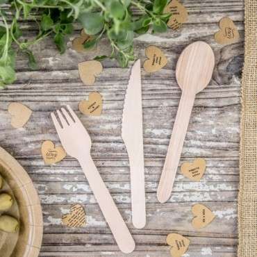 Woodland Wooden Cutlery Set, 18 pcs