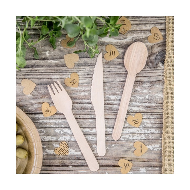 Woodland Wooden Cutlery Set, 18 pcs