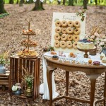 PartyDeco Wooden Donut Wall for 16 Donuts