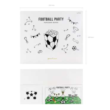 Popcornbox Football Party, 6 pcs