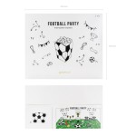 PartyDeco Soccer Party Popcorn Boxes, 6 pcs