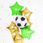 PartyDeco Fussballparty Folien Ballon, 40cm