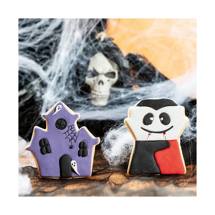 Halloween Cookie Cutters Ghost House and Vampire, 2 pcs