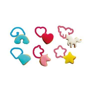 Cookie Cutters Mini Unicorn Set 6 pcs