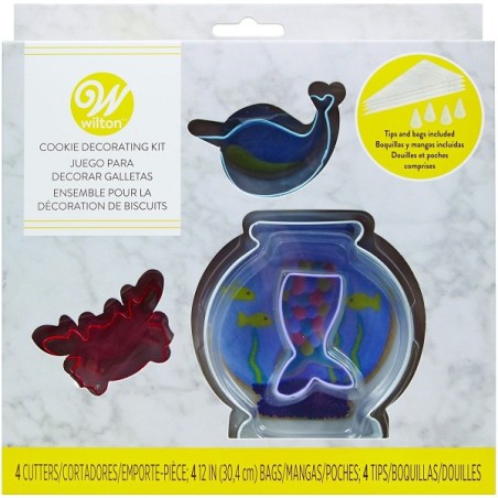 Mermaid Cookie Decoration Set, Wilton