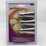 Patisse Russian Decorating Tip Set Stainless Steel, 3 pcsFull Cloud Piping Nozzle, large