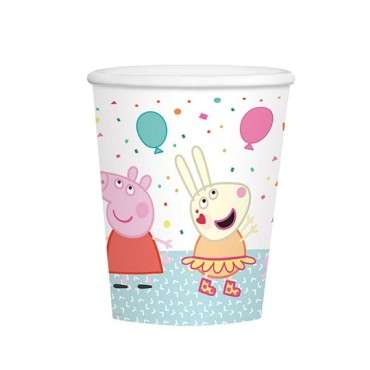 Pappbecher Peppa Pig, 8 Stück